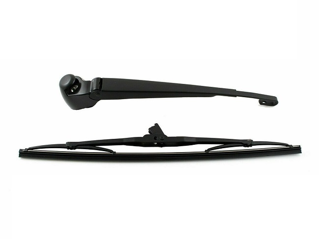 Brat stergator luneta Audi A3 96-99/00-03, A4 94-98/99-01, A6 97-01/01-05, Seat Ibiza 02-06/06-08, VW Golf IV Hatchback 97-03, Passat Combi 96-00/00-05, metalic, pt lamele 350mm/14in, fixare lamela universala, MOTGUM