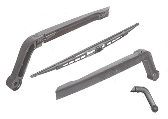 Brat stergator luneta Land Rover Discovery/Lr4 (Taa), 03.2009-12.2016, spate, cu lamela stergator de 400 mm, , specific