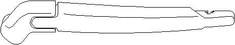 Brat stergator, parbriz OPEL ASTRA G combi (F35_), OPEL ASTRA G Delvan (F70) - TOPRAN 207 587