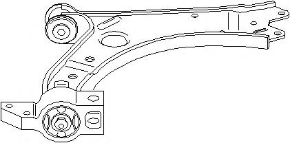 Brat, suspensie roata AUDI A3 (8P1), VW RABBIT V (1K1), VW CADDY III caroserie (2KA, 2KH, 2CA, 2CH) - TOPRAN 111 080