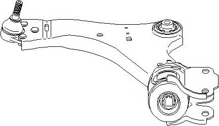 Brat, suspensie roata FORD GALAXY (WA6), FORD S-MAX (WA6), FORD MONDEO IV limuzina (BA7) - TOPRAN 304 084