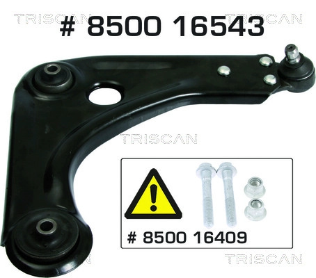 Brat, suspensie roata TRISCAN 8500 16543 pentru FORD KA Van (RB) 2002-2005