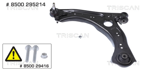 Brat, suspensie roata TRISCAN 8500 295214 pentru SEAT IBIZA V (KJ1, KJG) 2017-2022