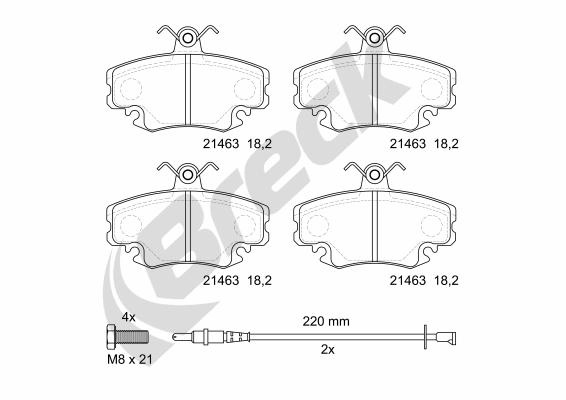 Break set placute frana,frana disc 214630070210 la masina RENAULT RAPID Autoutilitara/limuzina spatioasa (F40_, G40_) 1985 1986 1987 1988 1989 1990 1991 1992 1993 1994 1995 1996 1997 1998