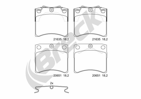 Break set placute frana,frana disc 216350070300 se potriveste la VW CALIFORNIA T4 Camper (7DJ, 7DK, 70J) 1998 1999 2000 2001 2002 2003