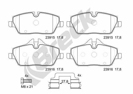 Break set placute frana,frana disc 239150070100 se