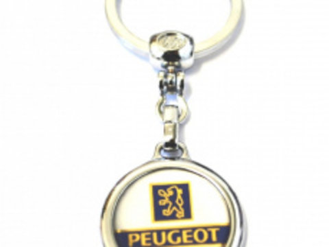 Breloc chei auto pentru Peugeot rotund