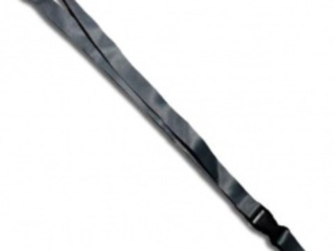 Breloc chei tip snur detasabil textil lungime 50.5 cm negru