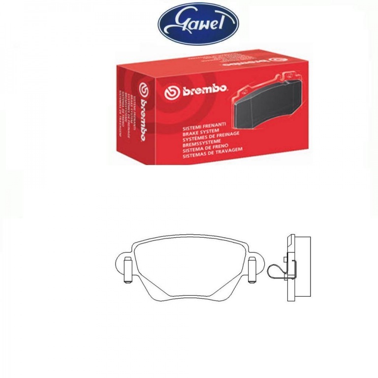 Brembo set placute frana spate pt ford mondeo 3,ja
