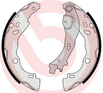 BREMBO Set saboti frana S23523 se potriveste la CITROEN C3 Pluriel (HB_) 2003 2004 2005 2006 2007 2008 2009