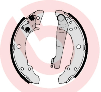 BREMBO Set saboti frana S85507 model AUDI A2 (8Z0) 2000 2001 2002 2003 2004 2005