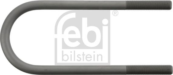 Brida arc Frunze catus de primavara 215mm M14x15mm MERCEDES SPRINTER 35-T B906 SPRINTER 3-T B903 SPRINTER 4-T B90 MERCEDES-BENZ SPRINTER 5-t (907), Cadru de sprijin, 02.2018 - Febi Bilstein 45457