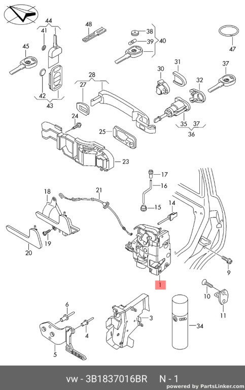 Broasca dreapta fata Volkswagen Transporter T5 bus 2007 alb OEM 3B1837016BR
