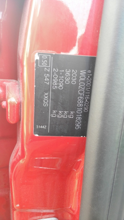 Broasca usa dreapta fata Opel Vectra C 2