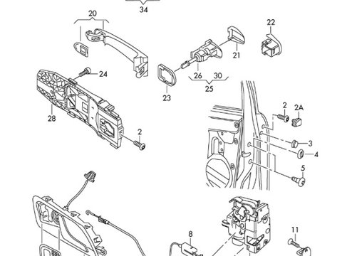 Broasca usa dreapta fata Volkswagen Passat B7 (365) Variant 2011 2.0 TDI OEM 3C1837016A