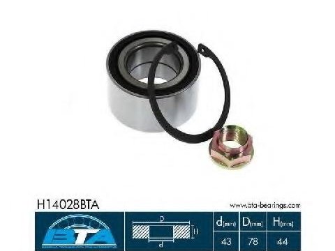 Bta rulment roata fata pt honda civic 8 hatchback cu abs