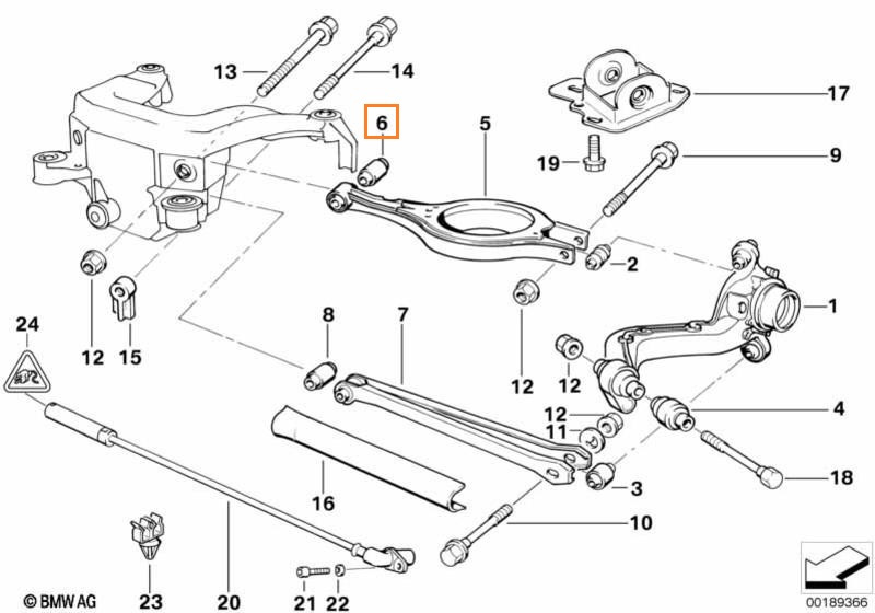 Bucsa Brat Suspensie Spate Trw Bmw Z4 E8