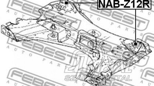 Bucsa NOUA cadru motor fata punte Renaul