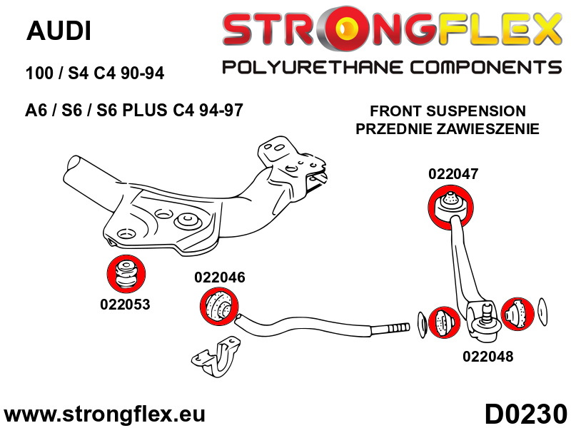 Bucsa poliuretan Front subframe bush ? f