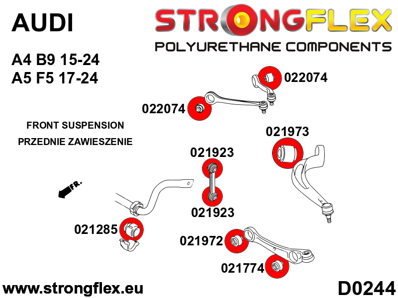 Bucsa poliuretan Front suspension bush k