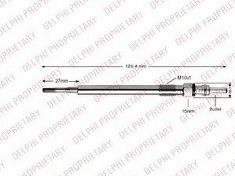 Bujie incandescenta AUDI A4 8K2 B8 DELPHI HDS432