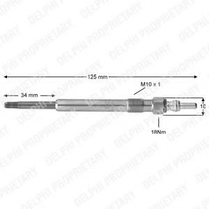 Bujie incandescenta AUDI A4 limuzina (8D2, B5), AUDI A8 limuzina (4D2, 4D8), VW PASSAT limuzina (3B2) - DELPHI HDS374