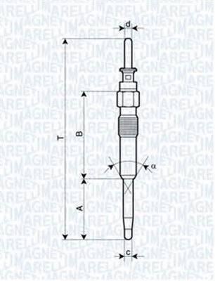 Bujie incandescenta BMW 3 E90 MAGNETI MARELLI 062900039304