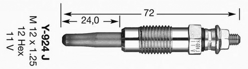 Bujie incandescenta CITROEN BERLINGO caroserie M TOPRAN 720476 PieseDeTop