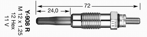 Bujie incandescenta # CitroEn Jumper 2011 2012 2013 2014 2015 2016 2017 2018 2019 2020 2021 2022 2023 2024 2025 # 93337 # NGK