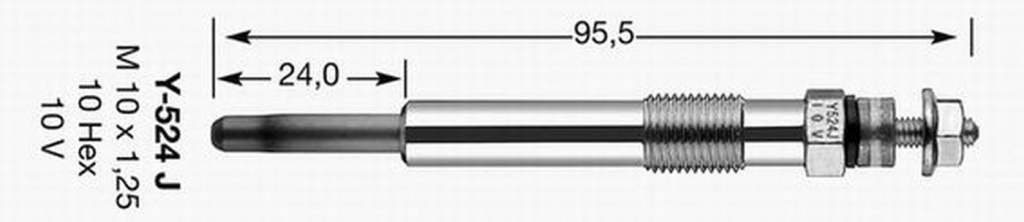 Bujie incandescenta FORD MONDEO IV Turnier BA7 NGK Y-524J