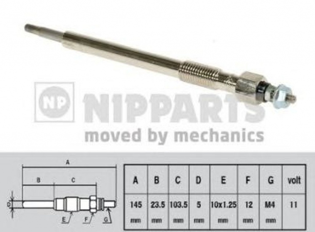 Bujie incandescenta ISUZU TROOPER NIPPARTS J5719012 PieseDeTop