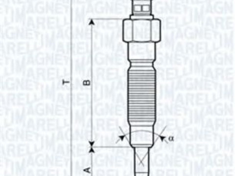 Bujie incandescenta KIA K2500 (SD) (2003 - 2016) MAGNETI MARELLI 062900064304