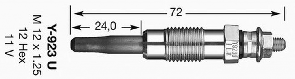 Bujie incandescenta MERCEDES-BENZ SPRINTER 3-t platou sasiu 903 NGK Y-923U