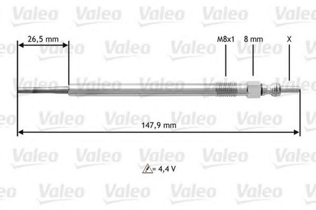 Bujie incandescenta MERCEDES-BENZ VITO MIXTO caroserie W639 VALEO 345142