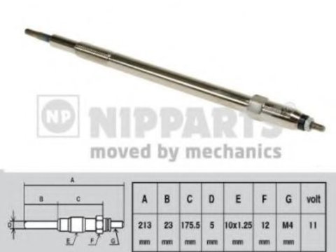 Bujie incandescenta NISSAN INTERSTAR platou / sasiu (2003 - 2016) NIPPARTS J5711027