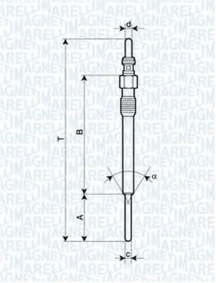 Bujie incandescenta OPEL ASTRA J limuzina MAGNETI MARELLI 062900090304
