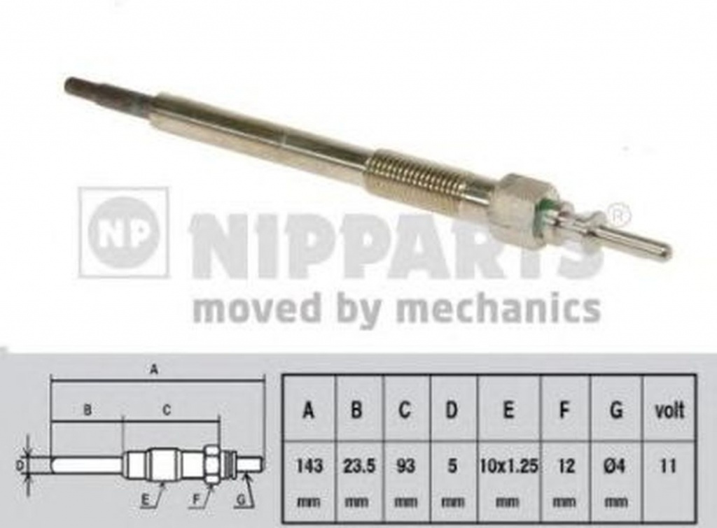 Bujie incandescenta OPEL ASTRA J Sports Tourer NIPPARTS J5714001