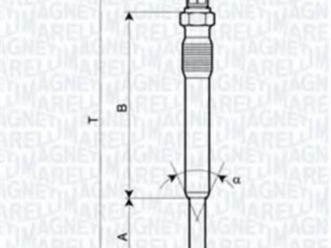 Bujie incandescenta PEUGEOT 806 (221), PEUGEOT 306 hatchback (7A, 7C, N3, N5), PEUGEOT 306 limuzina (7B, N3, N5) - MAGNETI MARELLI 062900001304