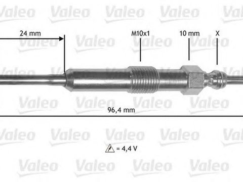 Bujie incandescenta RENAULT CAPTUR VALEO 345171 PieseDeTop