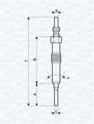 Bujie incandescenta RENAULT CLIO IV (2012 - 2016) MAGNETI MARELLI 062900089304 piesa NOUA