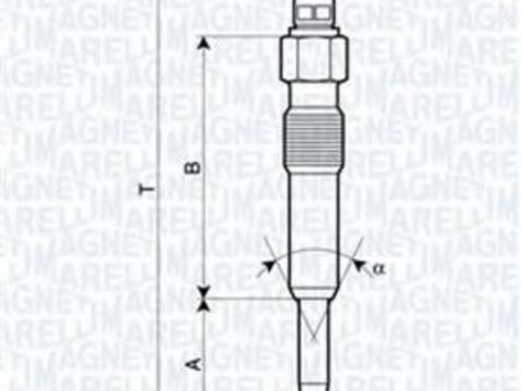 Bujie incandescenta RENAULT LAGUNA I I (B56_, 556_), ROVER 400 hatchback (RT), RENAULT LAGUNA I Estate (K56_) - MAGNETI MARELLI 062503901304