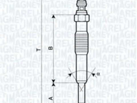 Bujie incandescenta RENAULT MEGANE Scenic (JA0/1_), RENAULT KANGOO (KC0/1_), VAUXHALL ARENA Van - MAGNETI MARELLI 062900027304