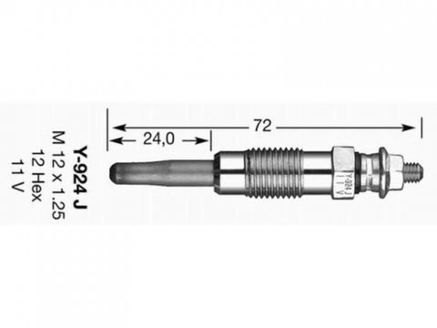 Bujie incandescenta Rover MONTEGO Break (XE) 1984-1993 #2 0001598101