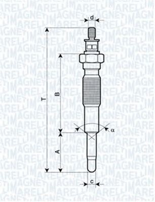 Bujie incandescenta SUZUKI GRAND VITARA I FT MAGNETI MARELLI 062900063304
