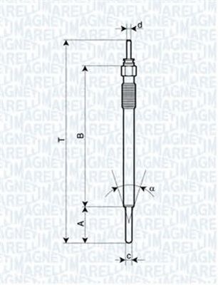 Bujie incandescenta TOYOTA LAND CRUISER 200 VDJ2 UZJ2 MAGNETI MARELLI 062900091304