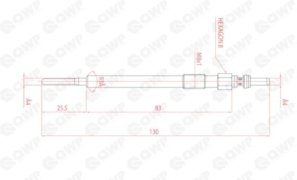 Bujie incandescenta WGP186 QWP