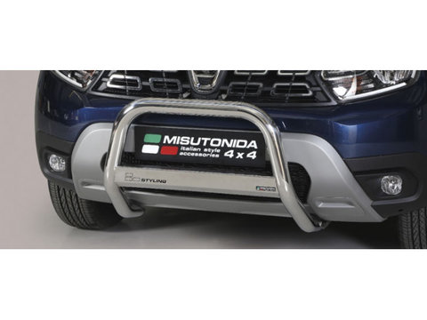 Bullbar Dacia Duster 63mm 2020> cu omologare de circulatie pe drumurile publice