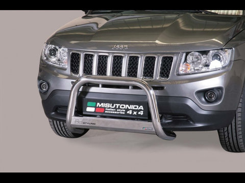 Bullbar Jeep Compass 63mm 2011>2016 cu omologare de circulatie pe drumurile publice