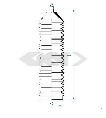 Burduf caseta directie FIAT 500 C (312) (2009 - 2016) SPIDAN 84118