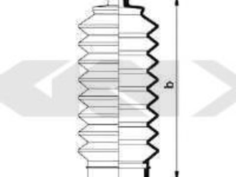 Burduf caseta directie HONDA ACCORD Mk VII (CG, CK) (1997 - 2003) SPIDAN 83860